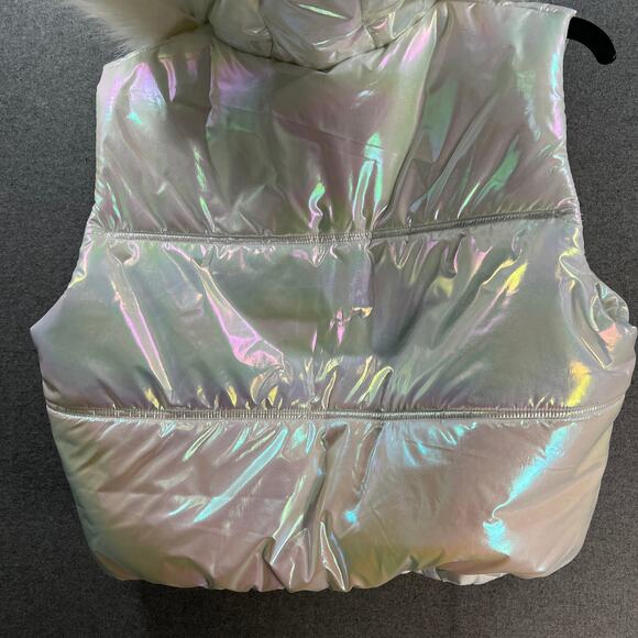 Hello Kitty Snow Angel Cropped Puffer Vest Size XL - Picture 9 of 16
